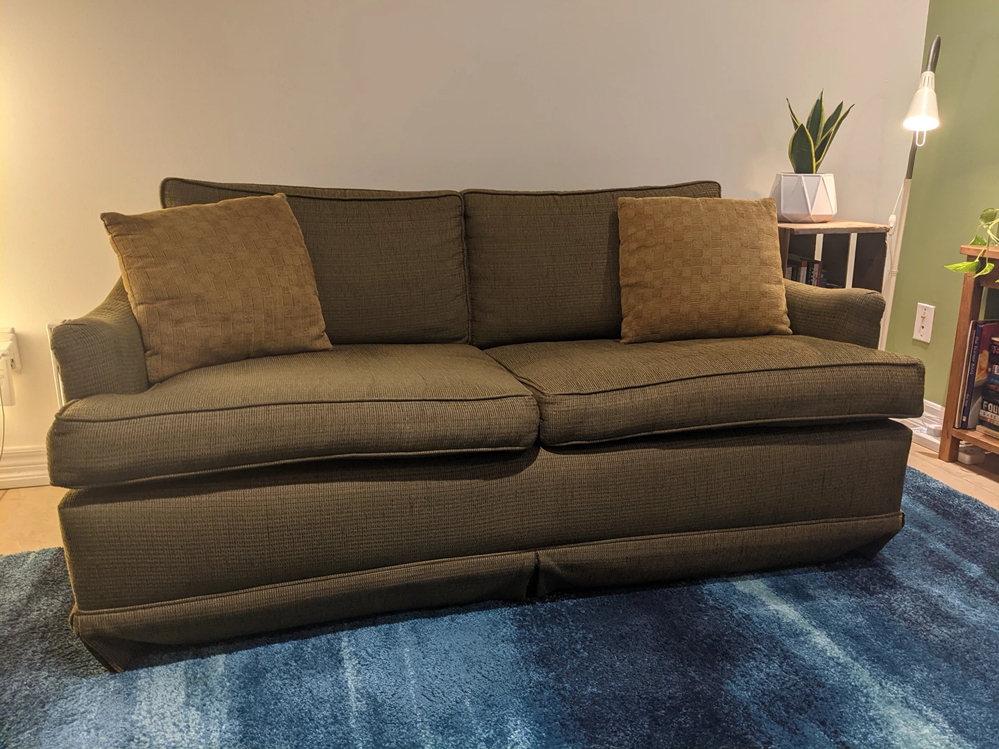 Barrymore Couch With Custom Green Upholstery