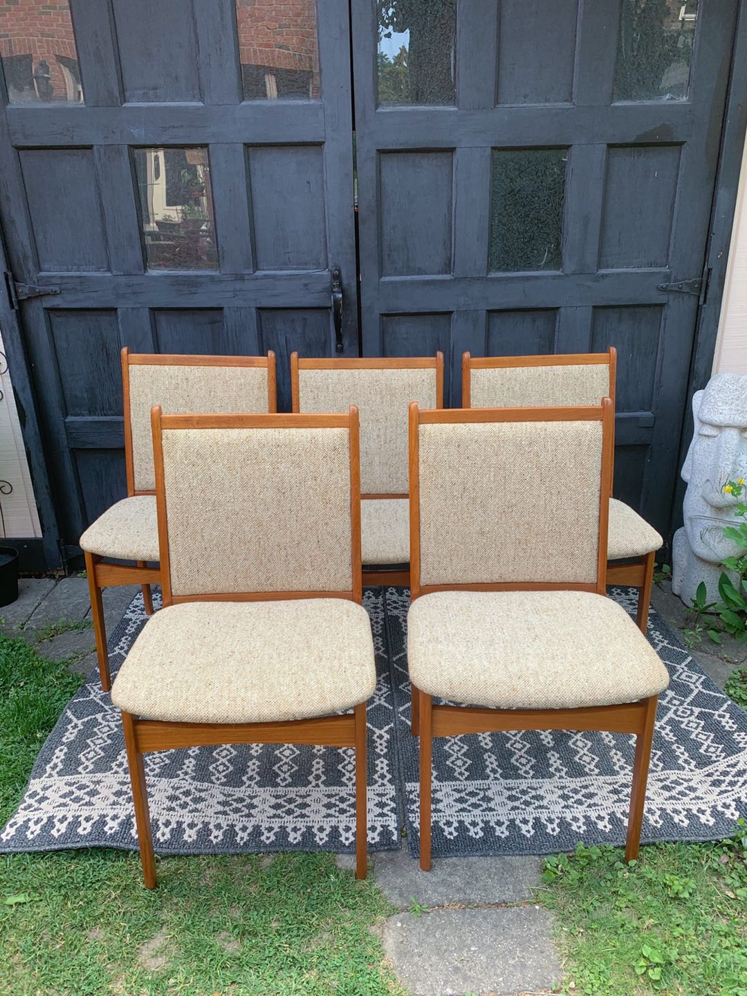 MCM Solid Teak Dinning Chairs  - photo 5