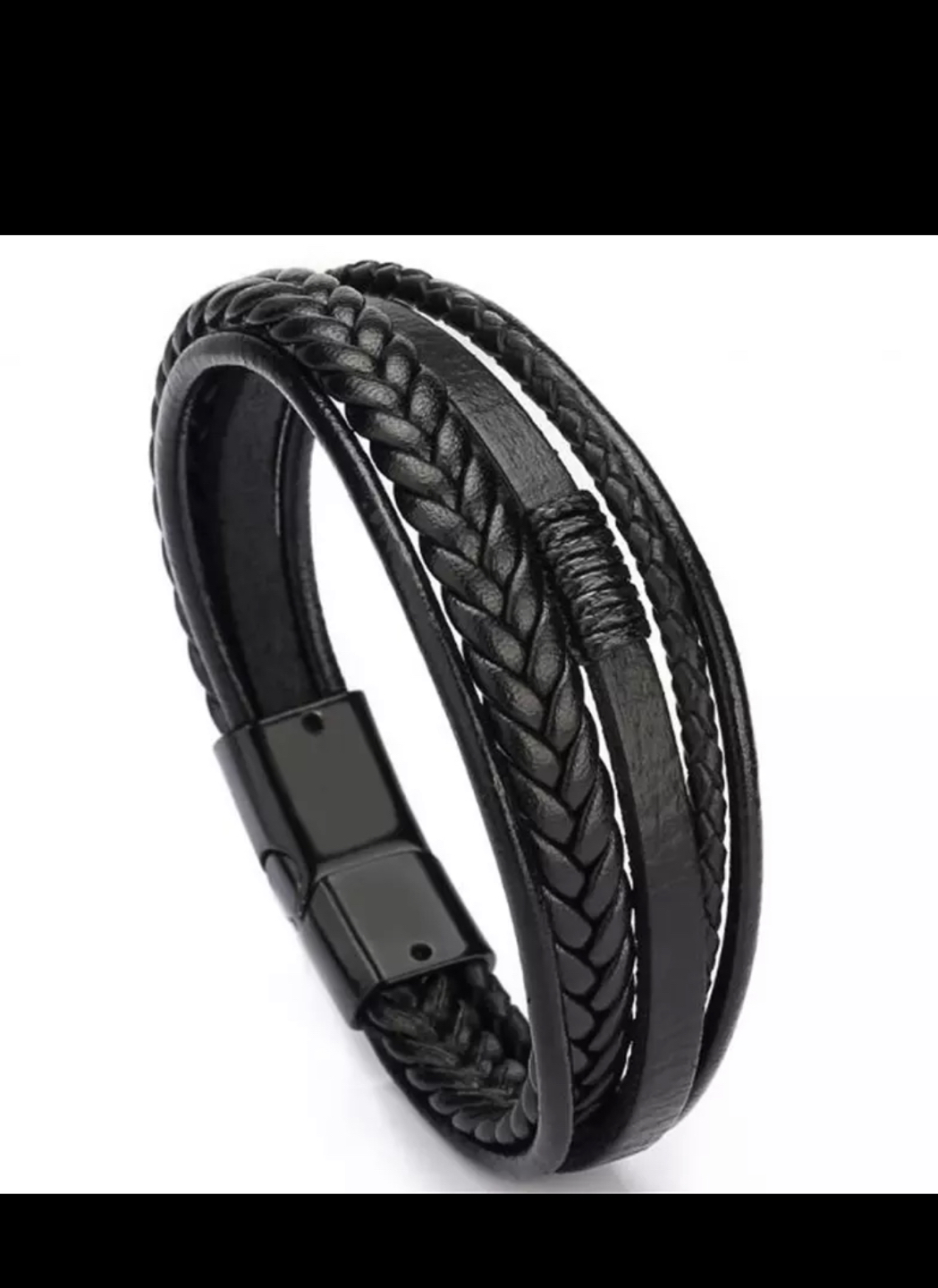 Men’s Leather Bracelet  thumbnail