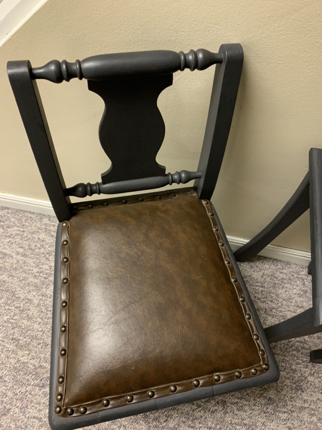 Small antique chair and table - photo 2