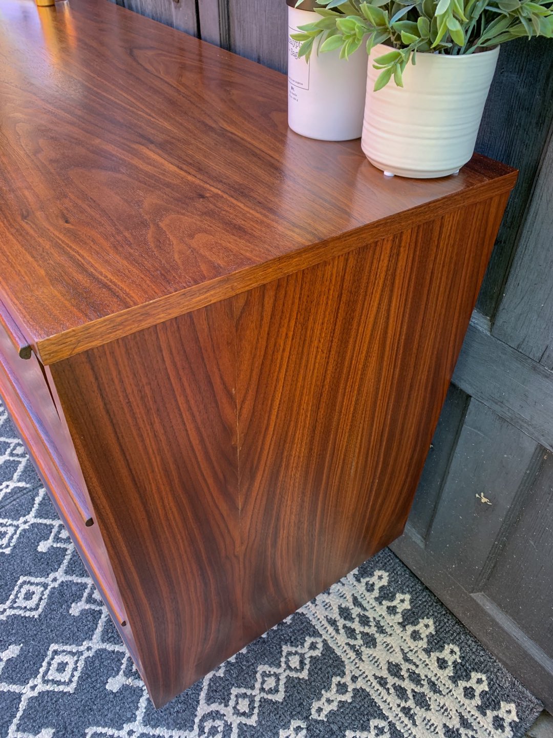 MCM Walnut 6 Drawer Dresser  - photo 5