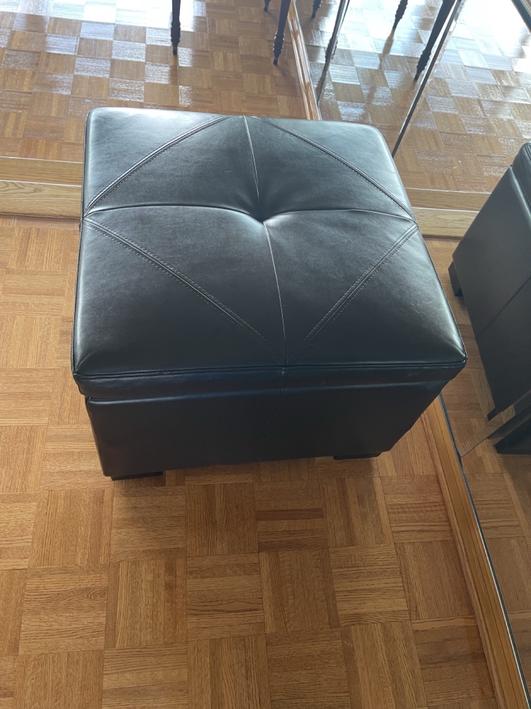 Large Square Ottoman with Storage thumbnail