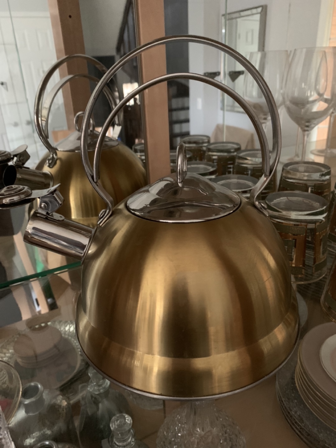 Brand New Gold Metallic Homesense Kettle - photo 3