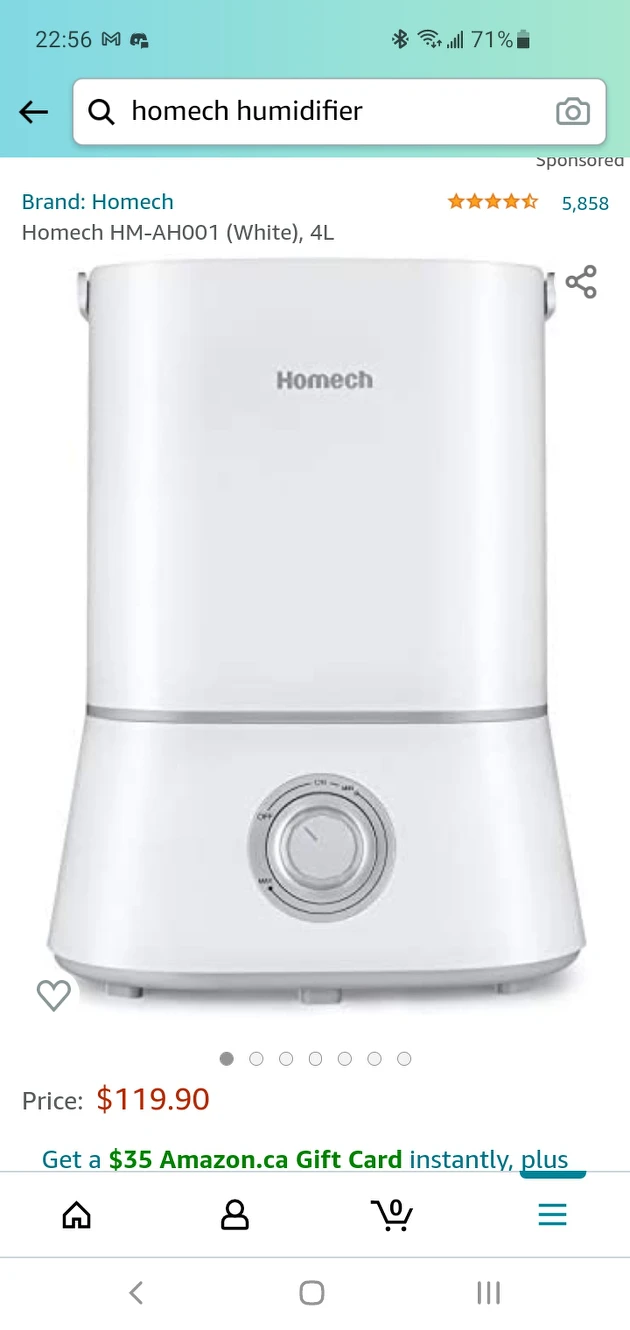 Homech Humidifier  4L thumbnail
