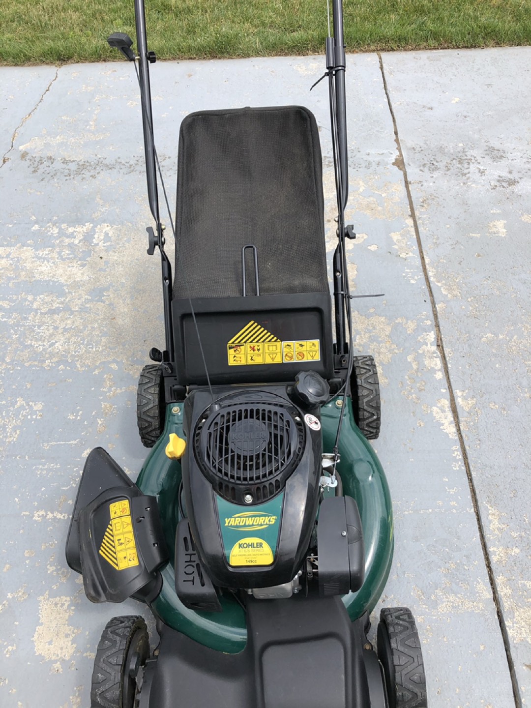 Yard Works 3-in-1 lawn mower image indicator(3)