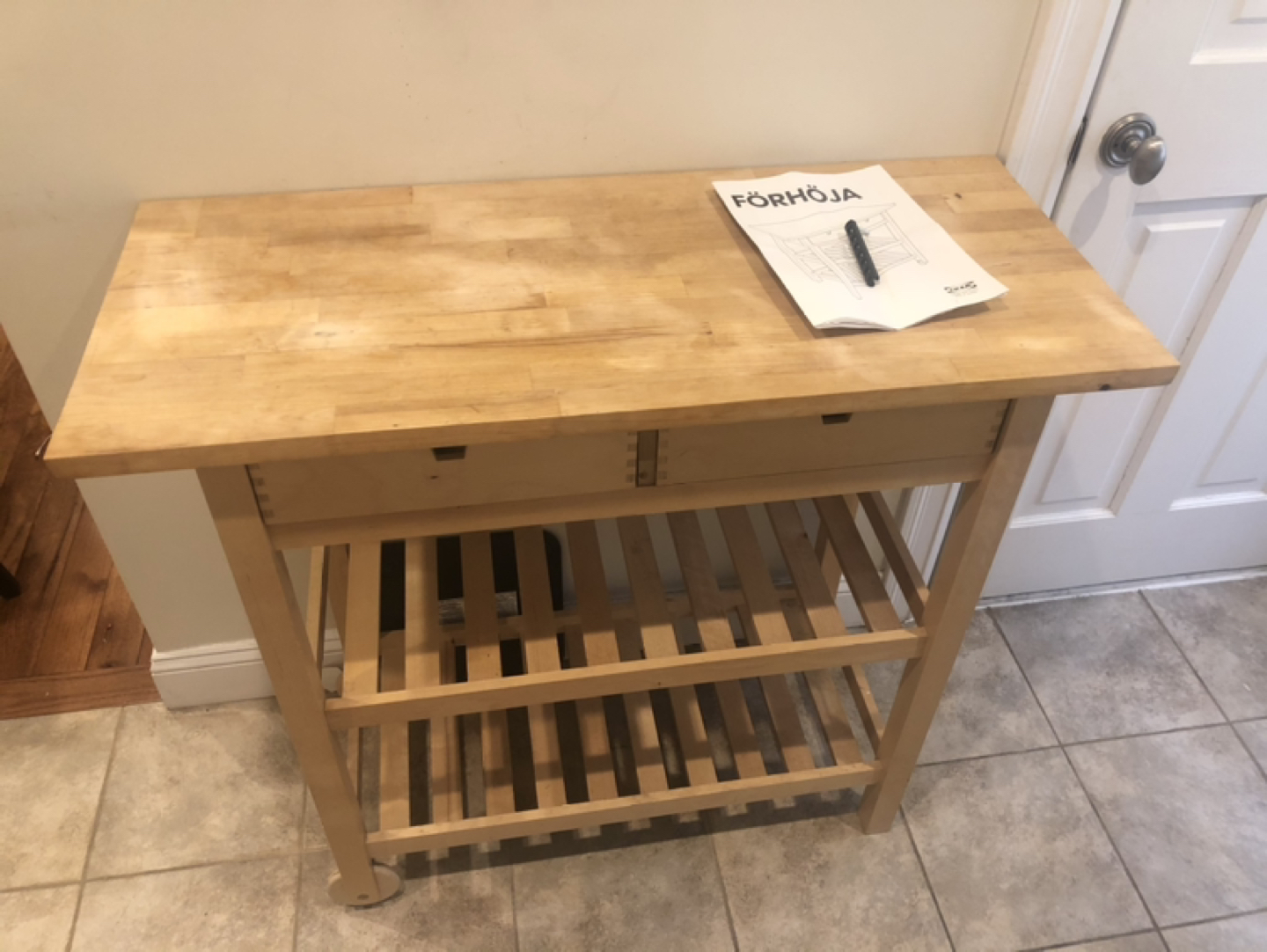 Ikea FÖRHÖJA Kitchen cart - photo 2
