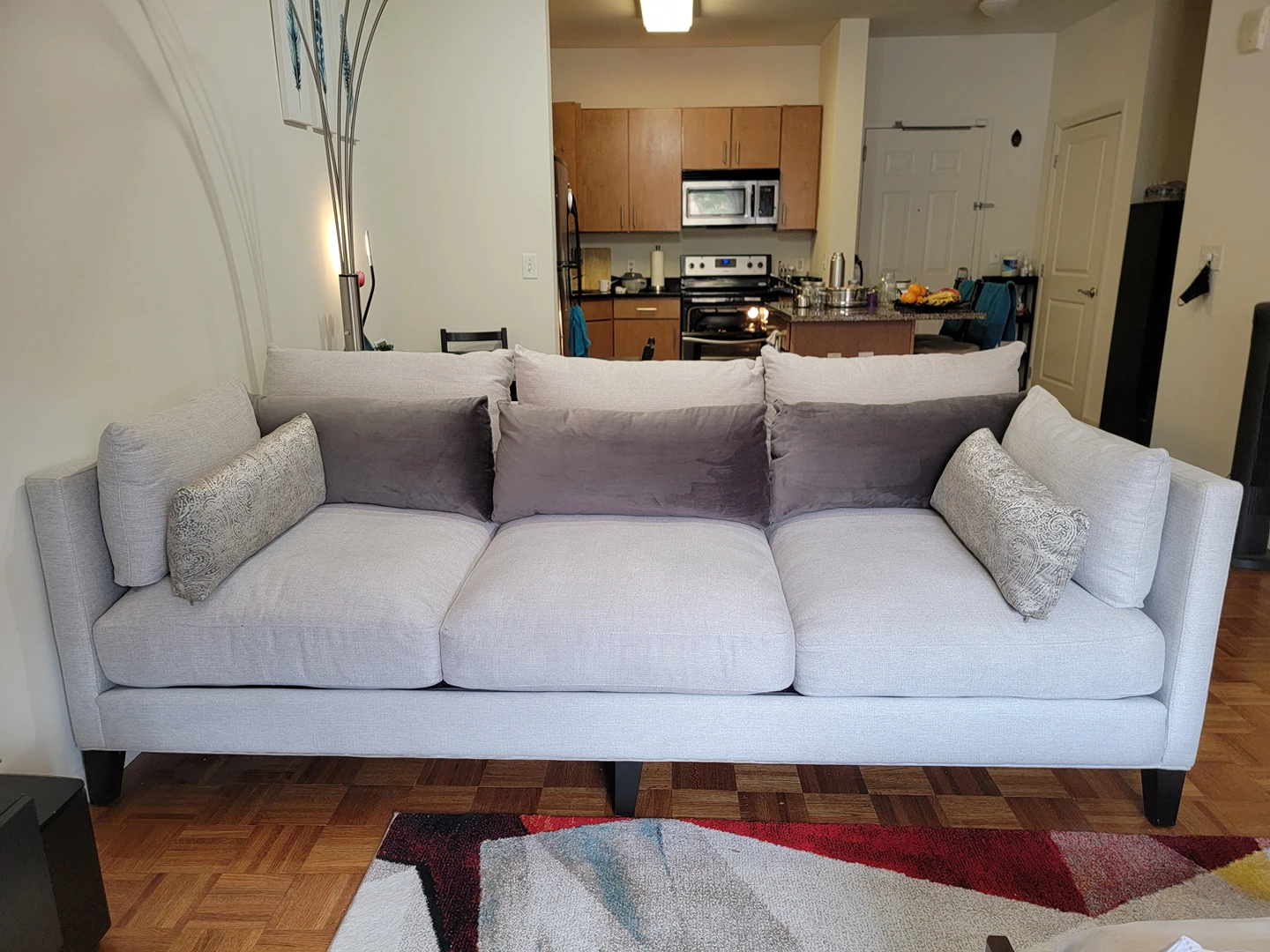 3 Seater Fabric Sofa with 5 pillows - photo 2