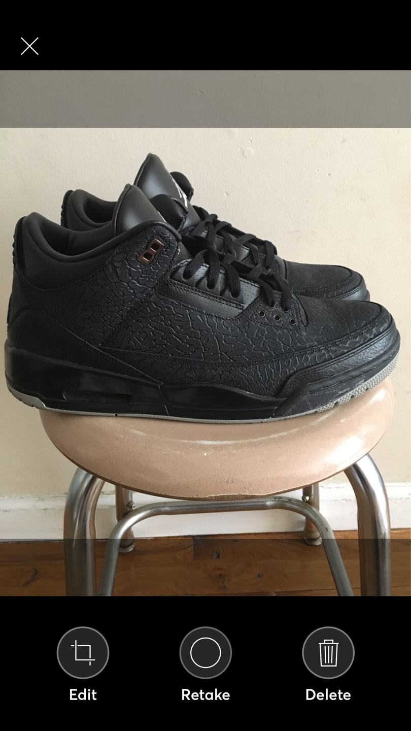 Air Jordan 3 retro black flip 2011 size 13 - photo 5