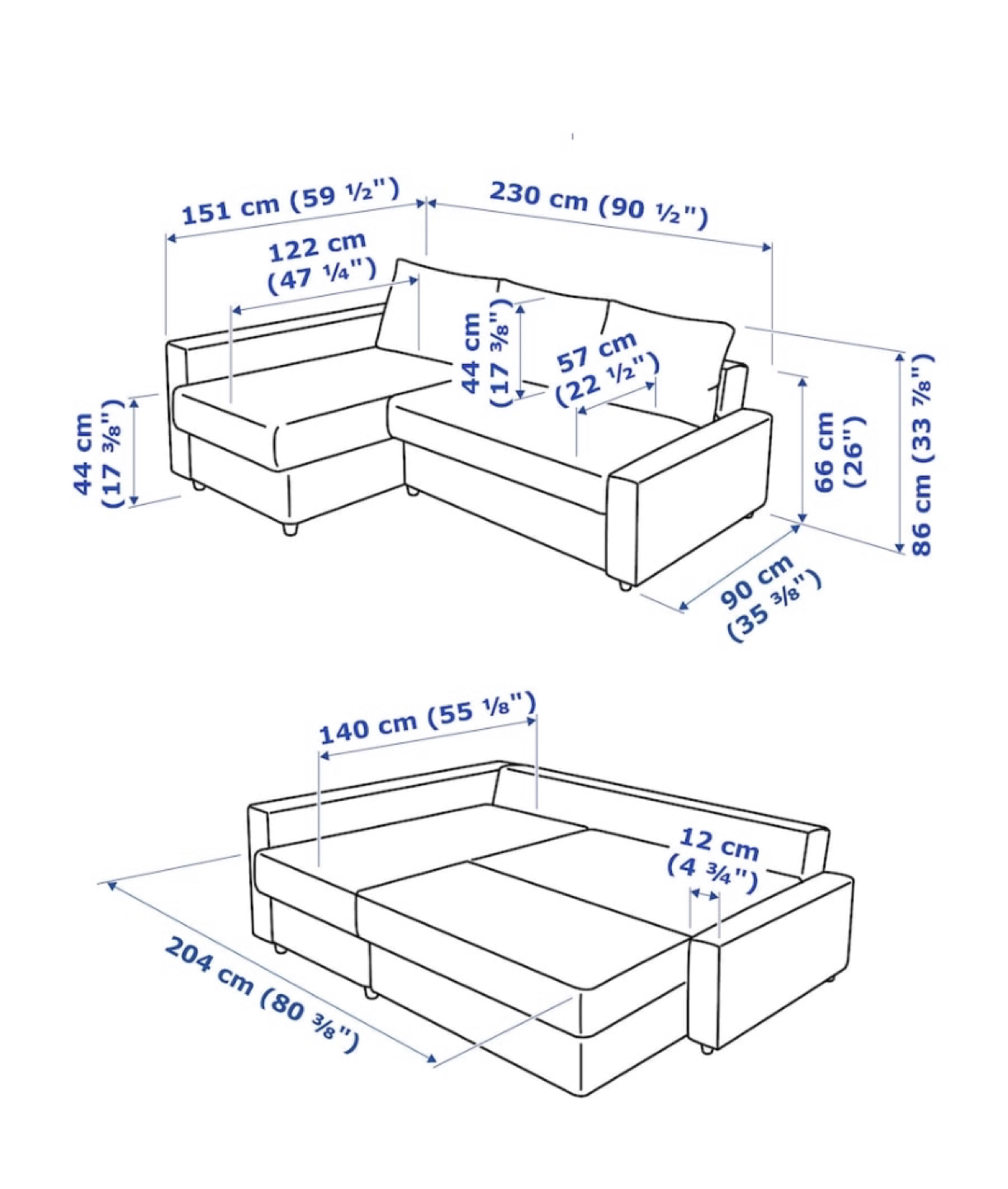 IKEA Sofa bed with Storage  - photo 4