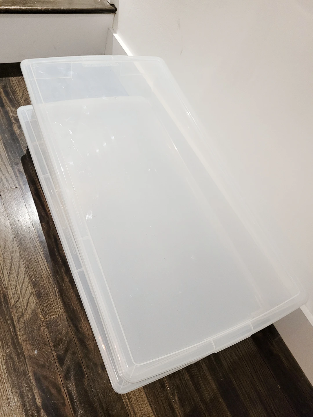Two Plastic Underbed Storage Bins - photo 3