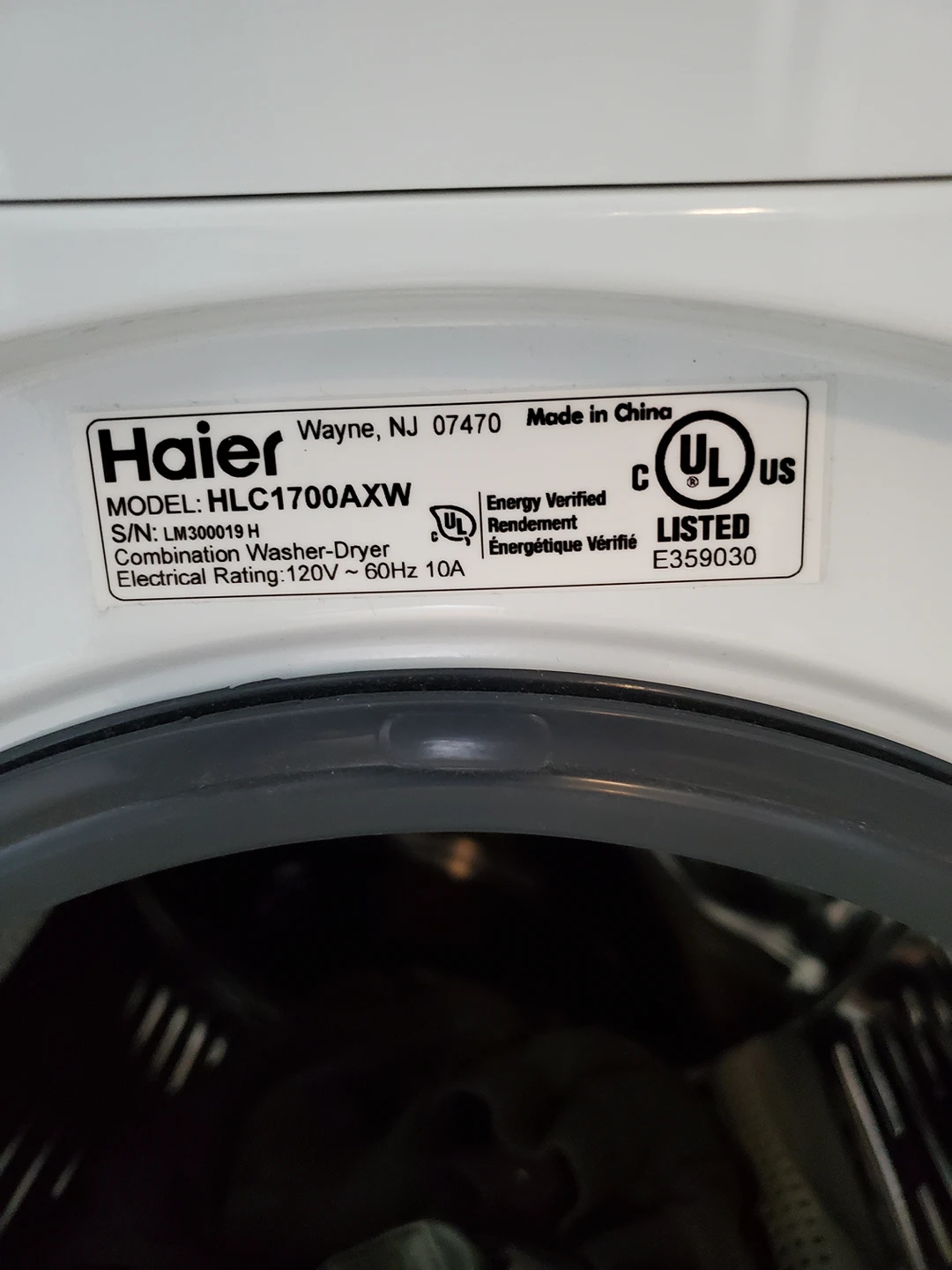 Haier 2 in 1 washer and dryer - photo 2