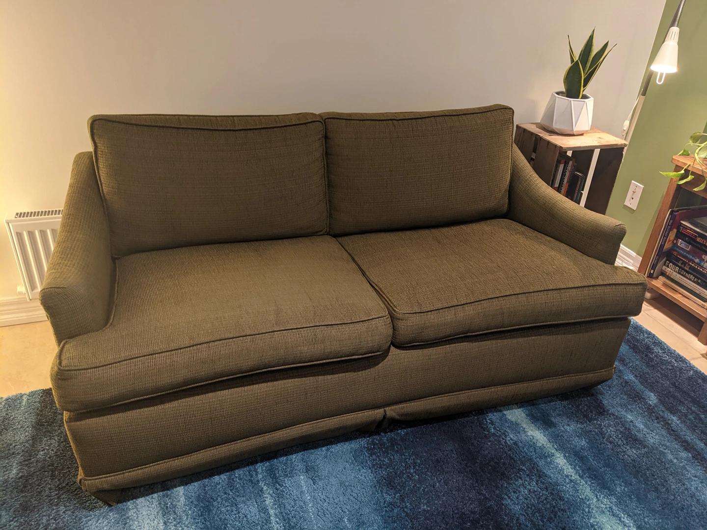 Barrymore Couch With Custom Green Upholstery - photo 4