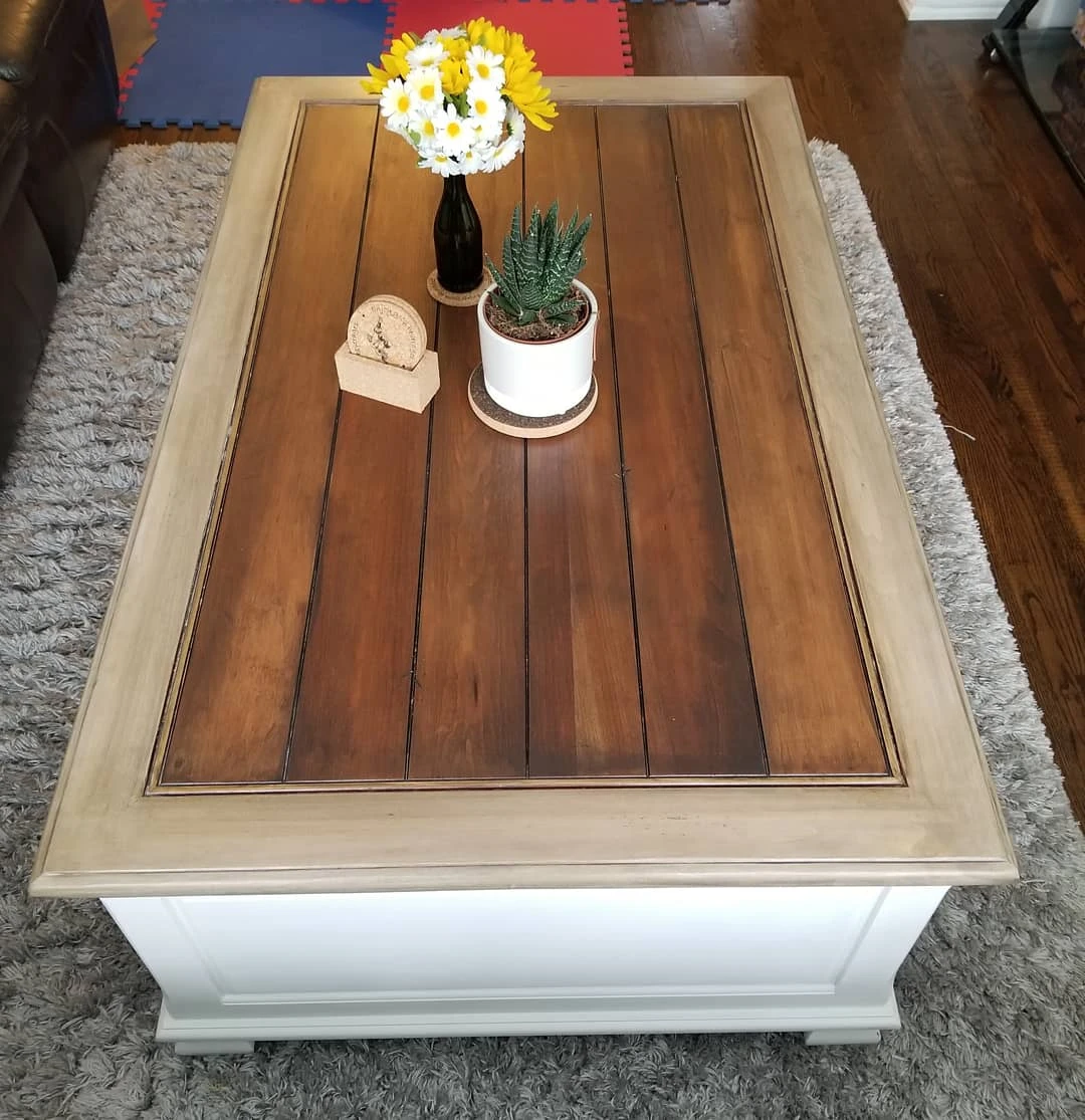 Beach Chic Wood Coffee Table - photo 3