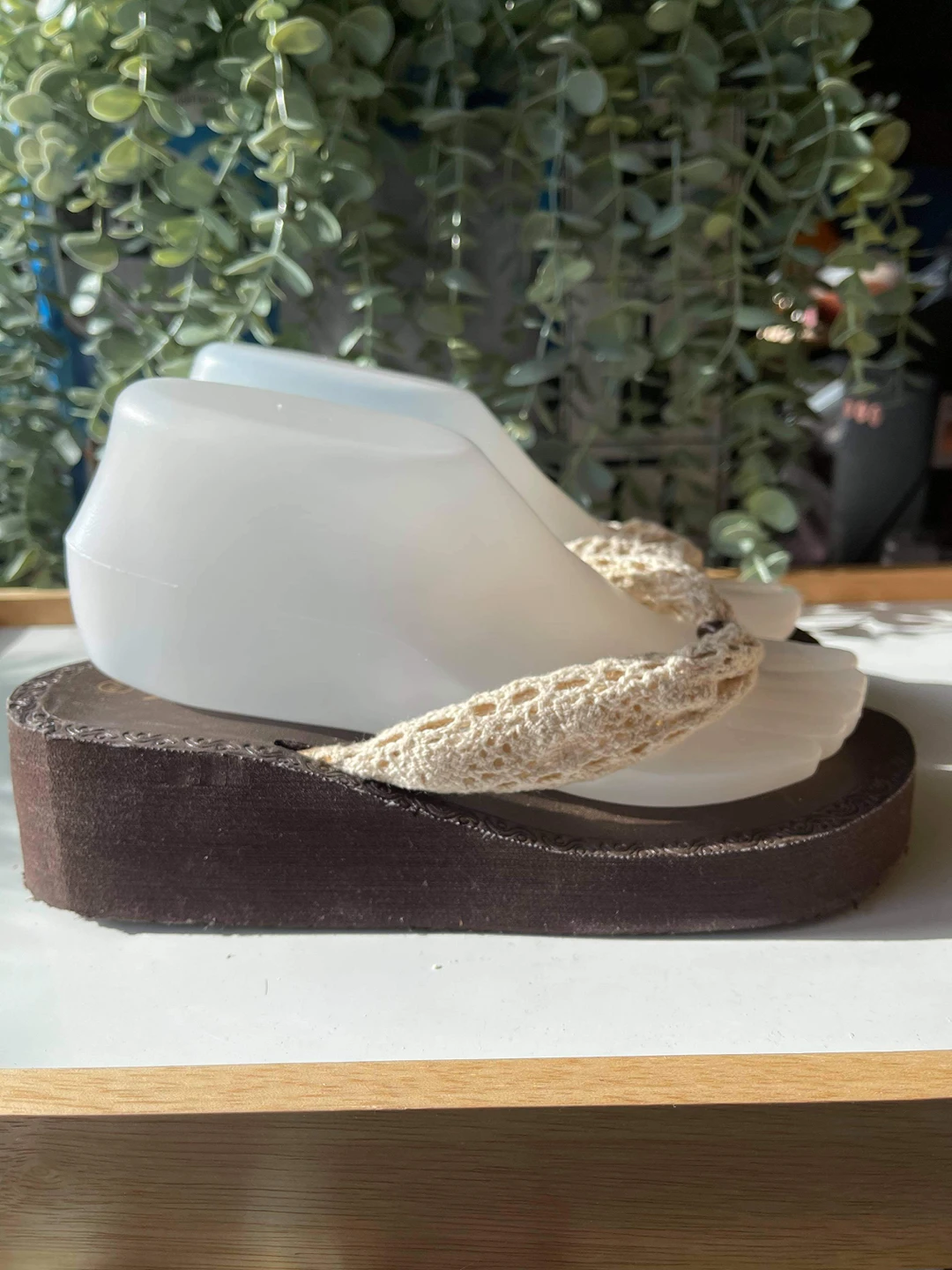 😎Trendy crochet SLIDES, size 7 image indicator(2)