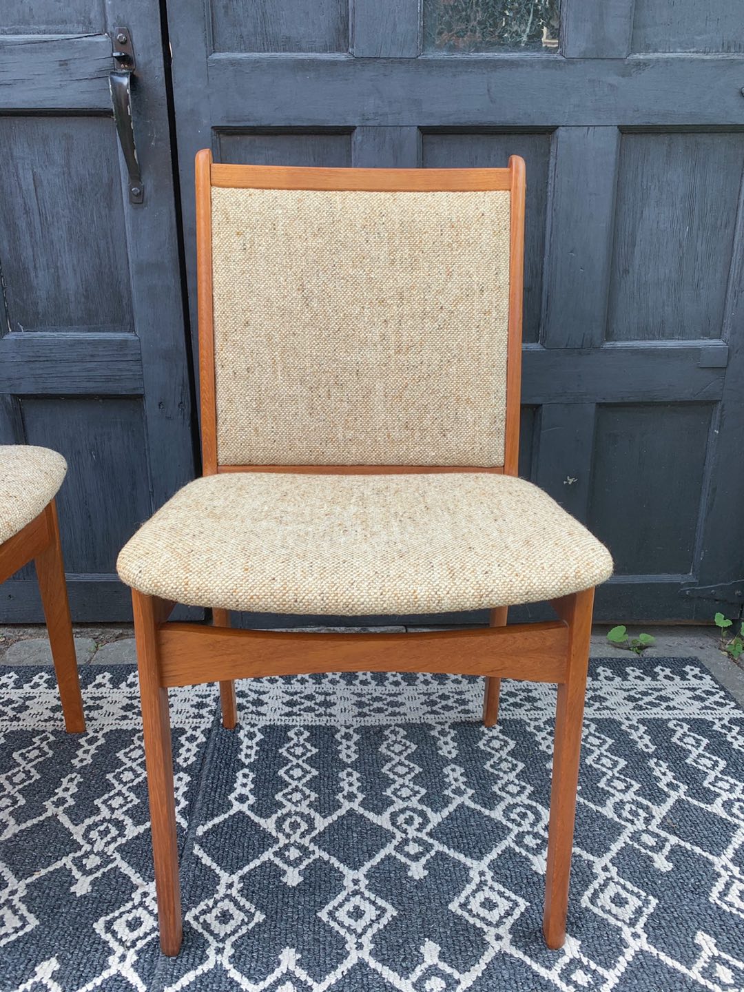 MCM Solid Teak Dinning Chairs  - photo 3