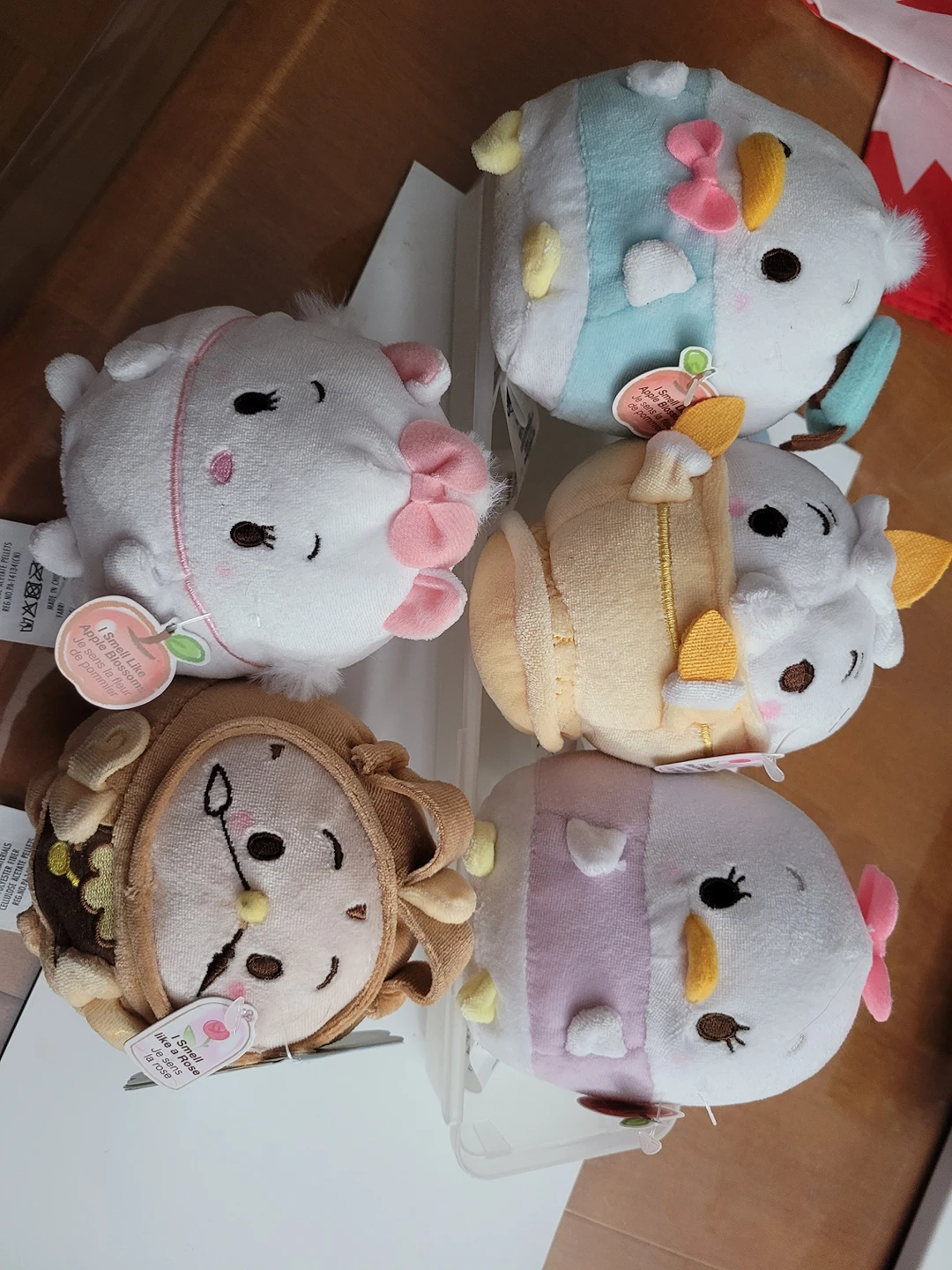 Apple blossoms/rose scent mini home/car decoration plush toys