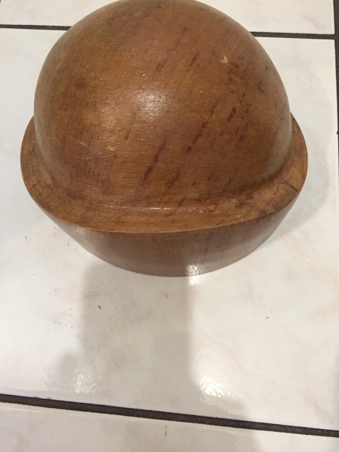 Hat Block. Antique. Hard wood.