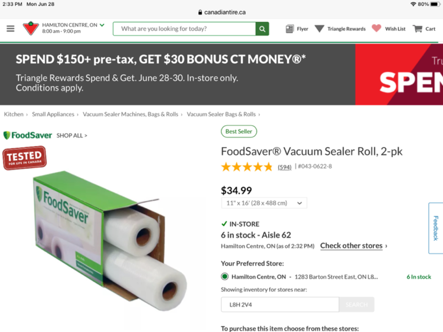 Brand New Food Saver heat seal rolls - photo 4