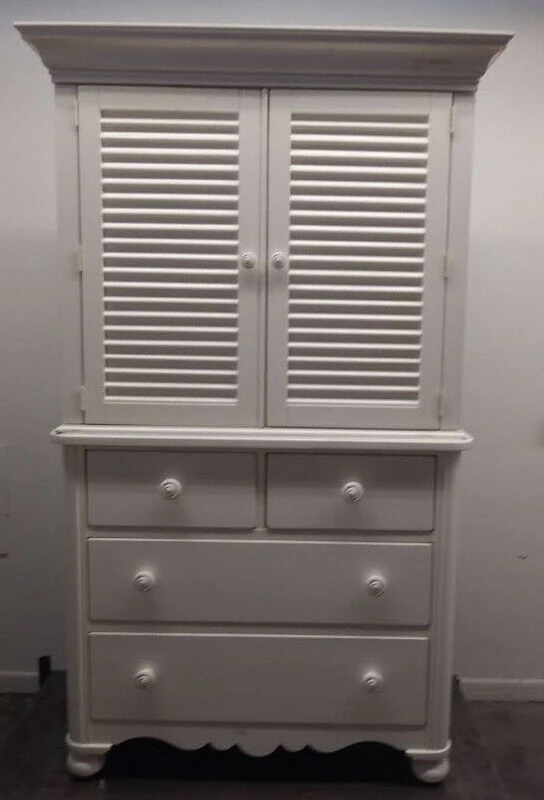 French Farmhouse Distressed Armoire + Free Delivery