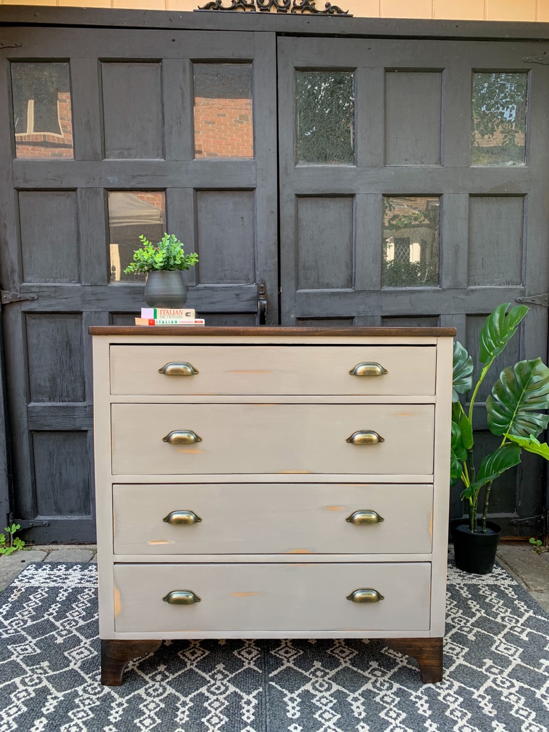 Farmhouse Style Wood Dresser 
