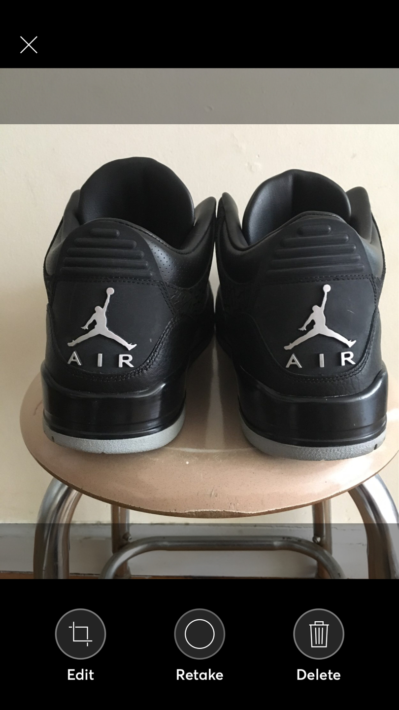 Air Jordan 3 retro black flip 2011 size 13 - photo 3