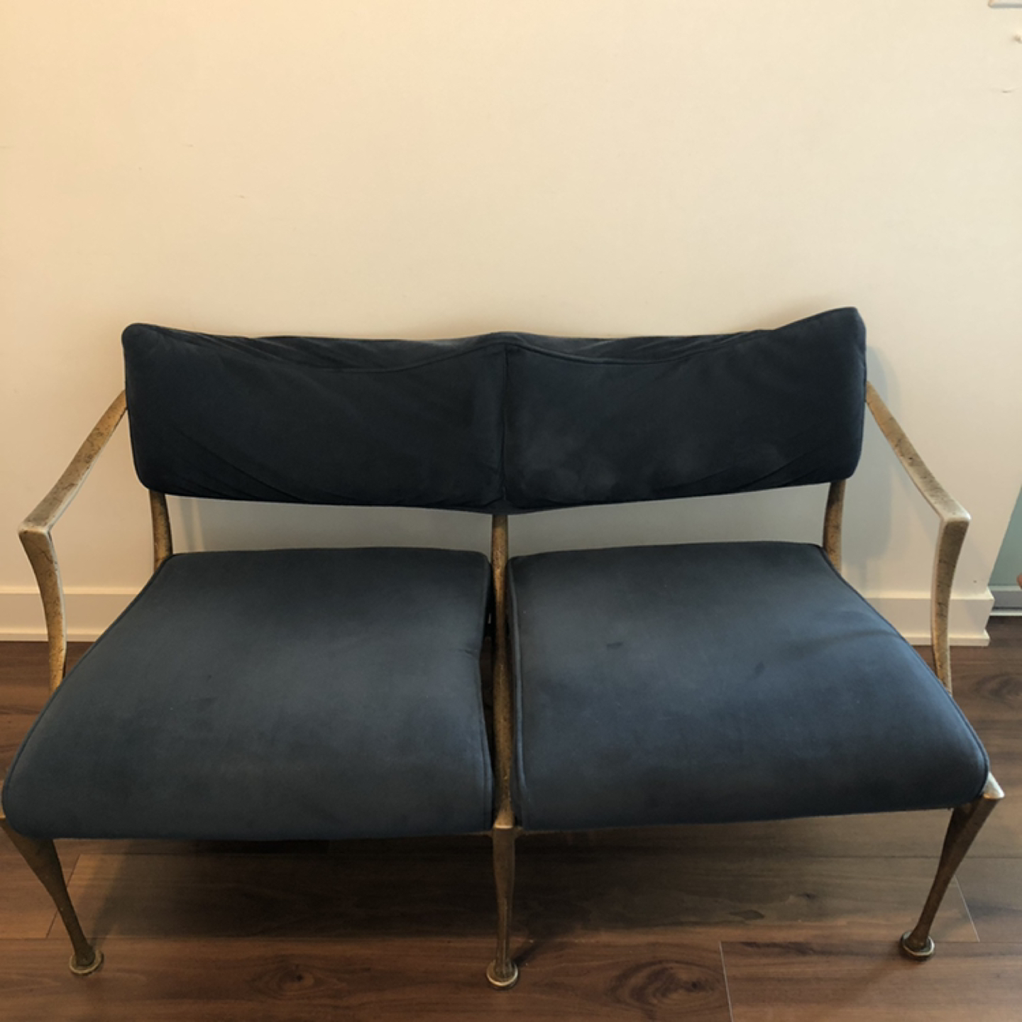 Vintage Royal Blue Velvet Chair