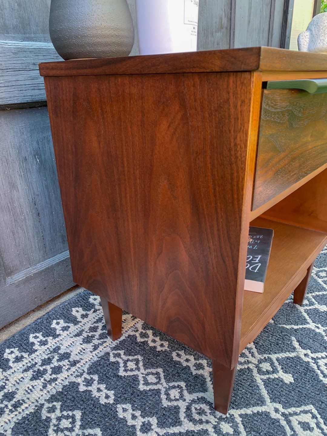 MCM Walnut Nightstand  - photo 2