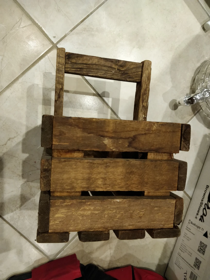 wood caddy with wood handle - photo 2