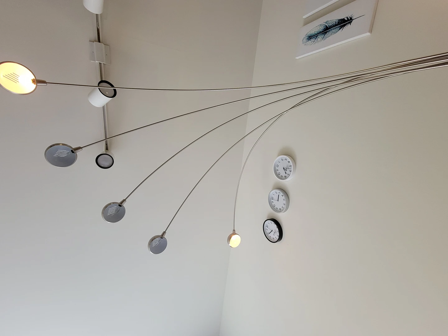 Tall 5 head modern lamp with 3 light modes - photo 4