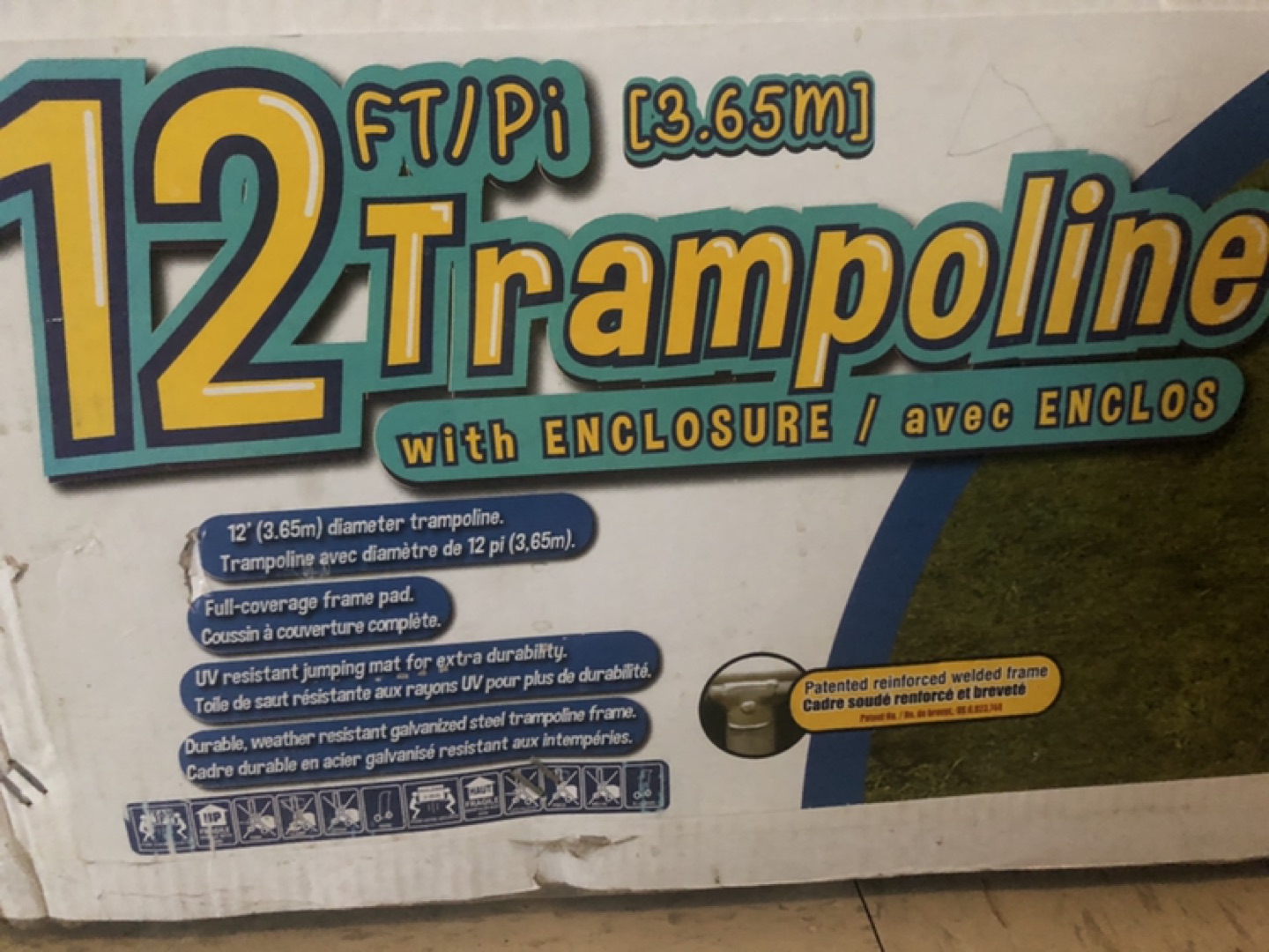 12 ft trainor trampoline