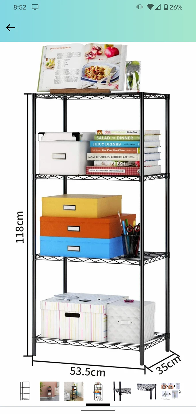 4 tier shelving unit - photo 2