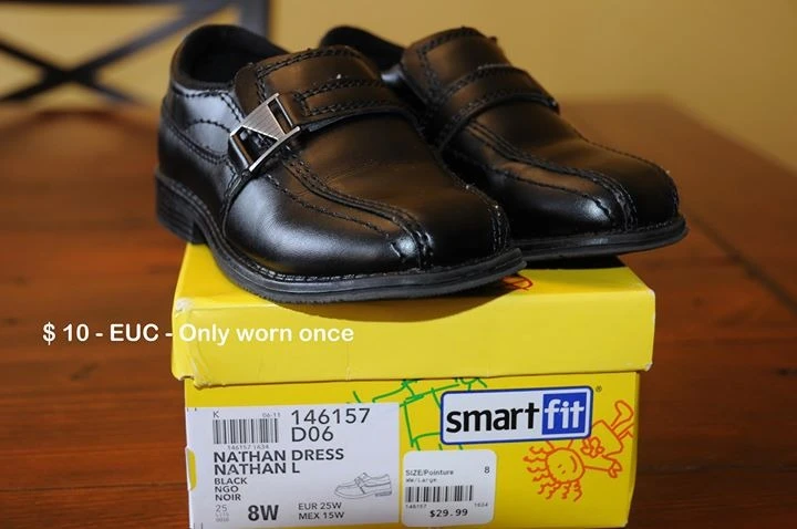 Boys Size 8 Dress Shoes Only Worn Once