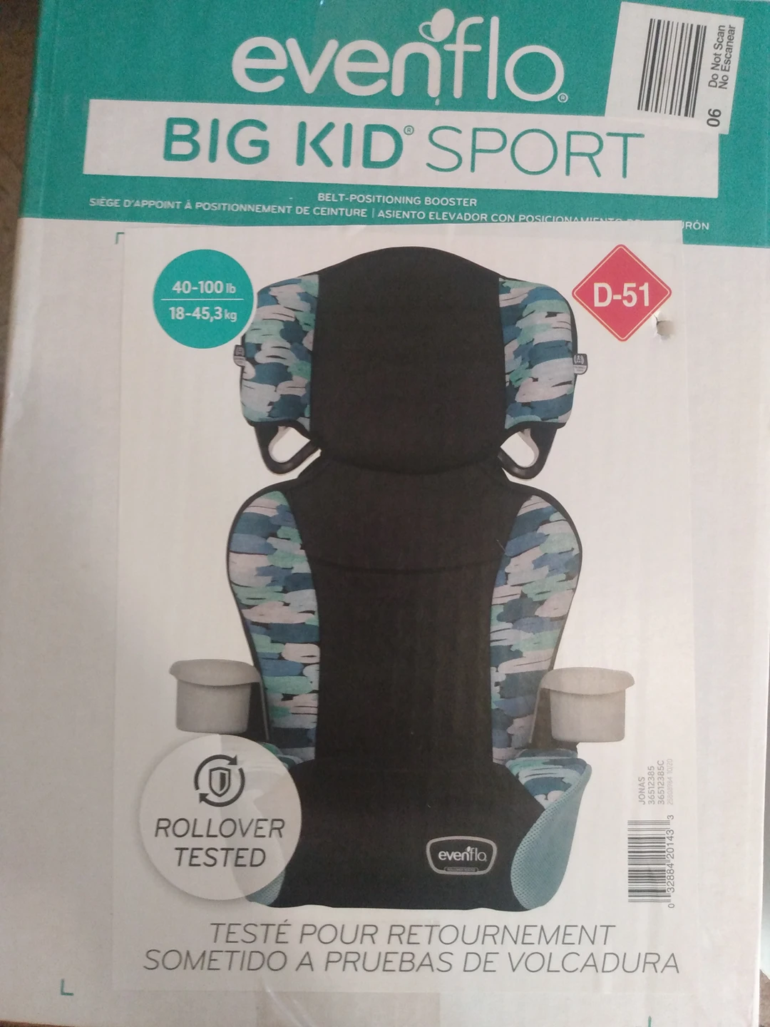 EVENFLO BIG KID BOOSTER SEATS