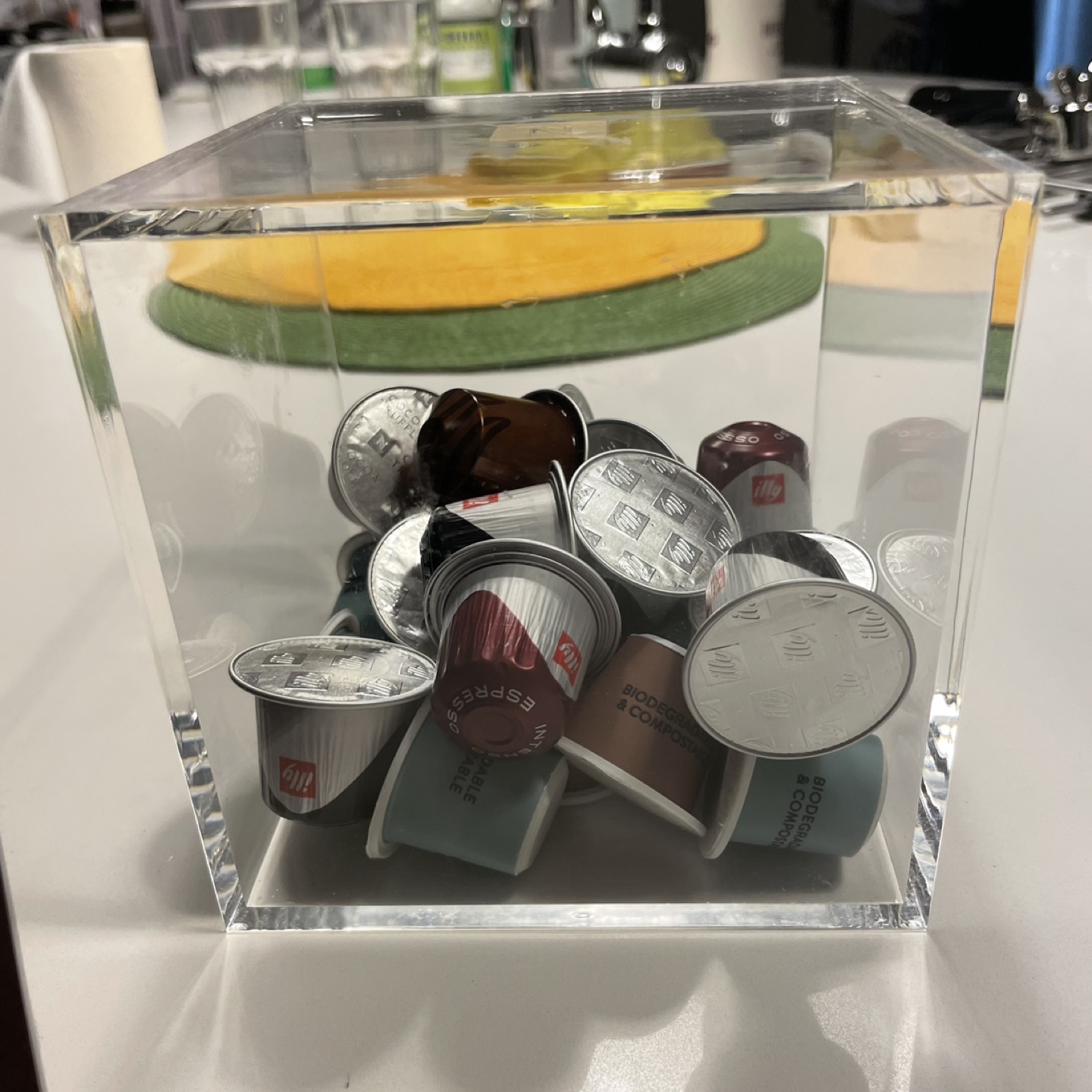 Nespresso Cube Coffee Capsule Dispenser with 24 coffee capsules