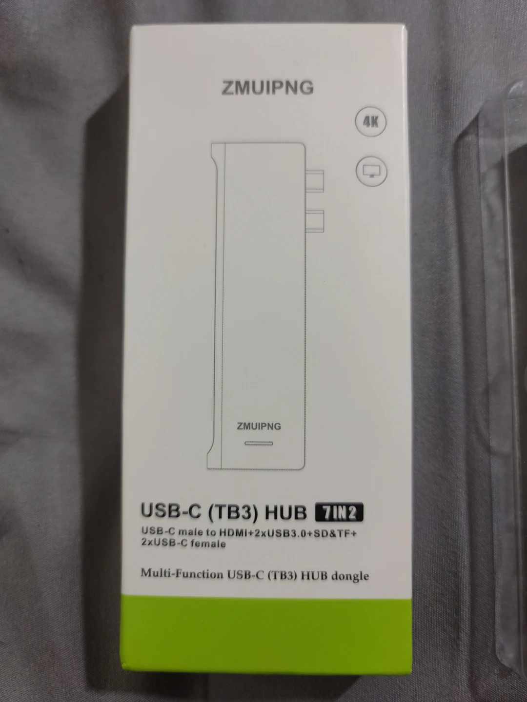 Zmuipng Multi-function USB-C (TB3) Hub 7in2 for Macbook Pro image indicator(2)