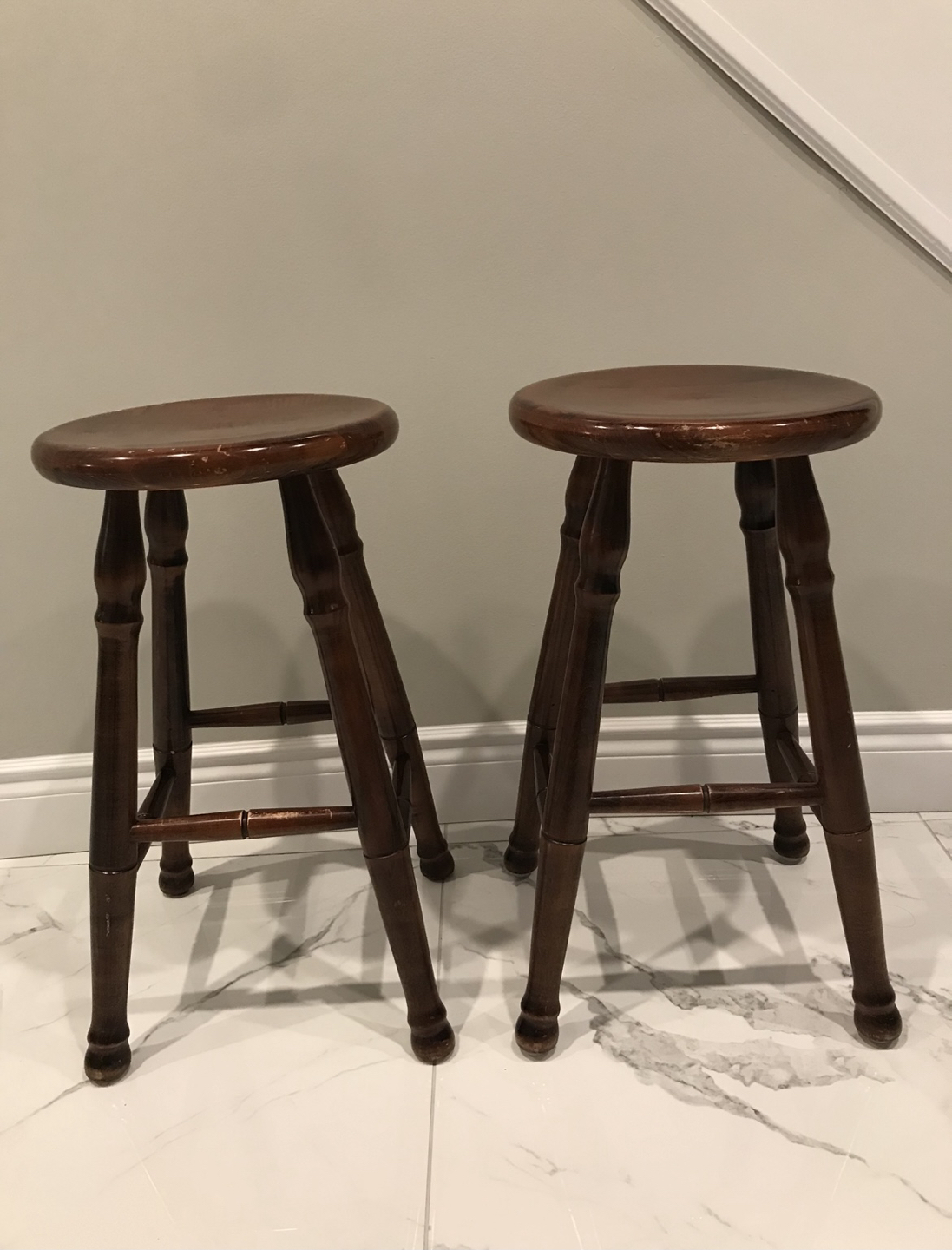 Hand Painted Wooden Stools - photo 5