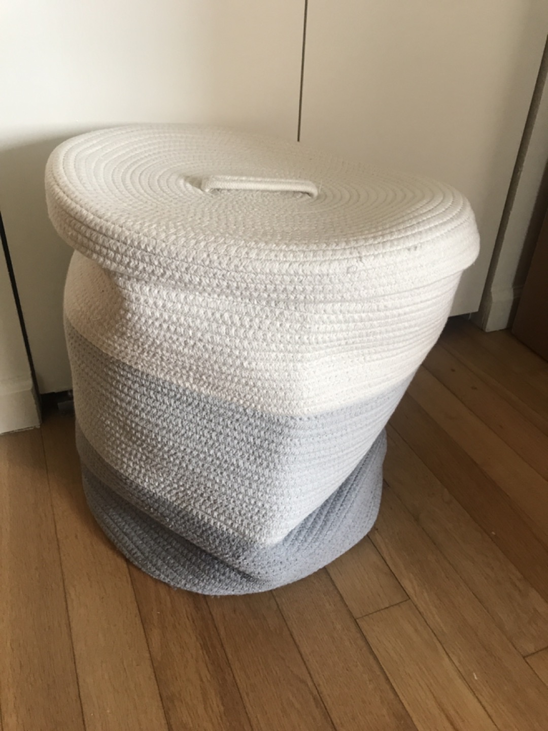 Cotton rope Storage basket.