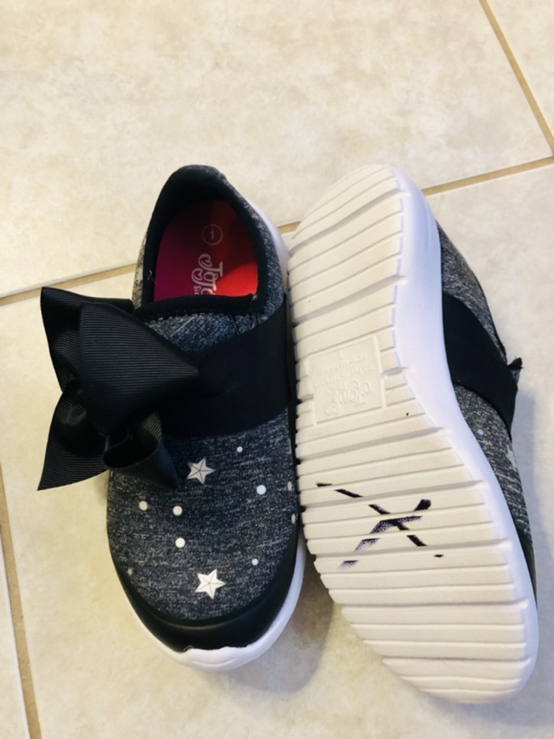 Brand New Jojo running shoes for girls size 1 image indicator(2)