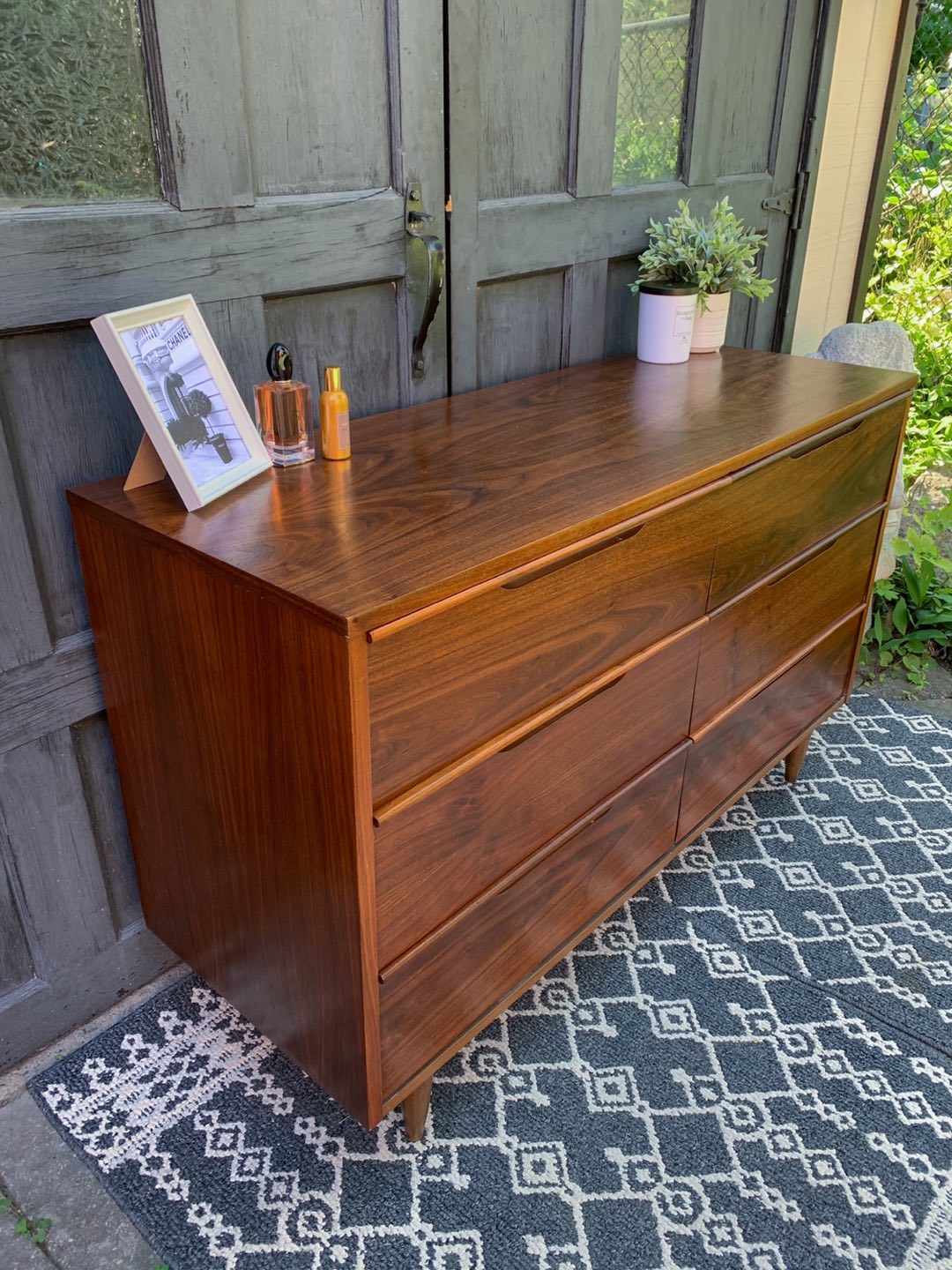 MCM Walnut 6 Drawer Dresser  - photo 2
