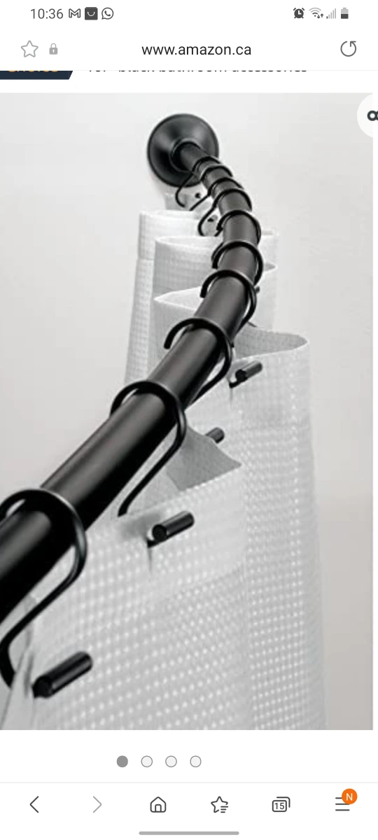 IDESIGN shower curtain rod thumbnail