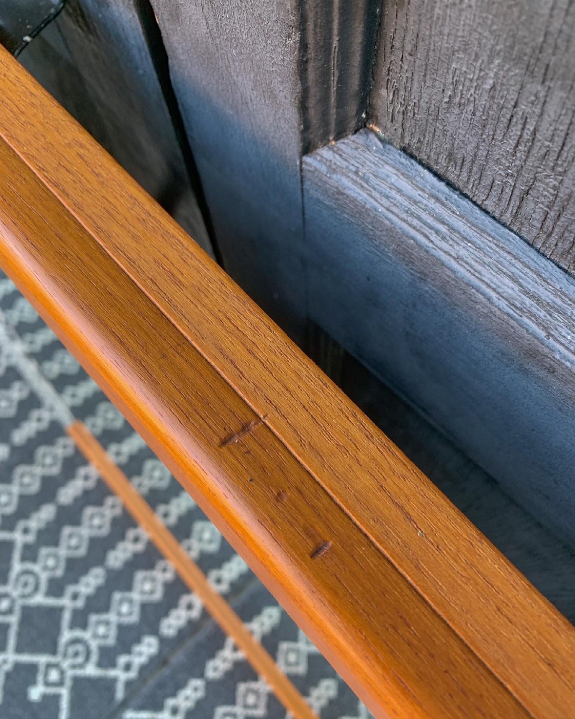 MCM Teak Mirror  - photo 4