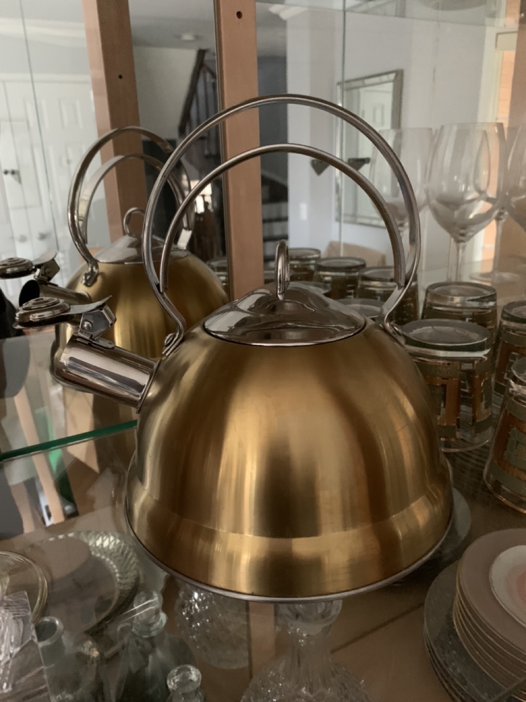 Brand New Gold Metallic Homesense Kettle - photo 2