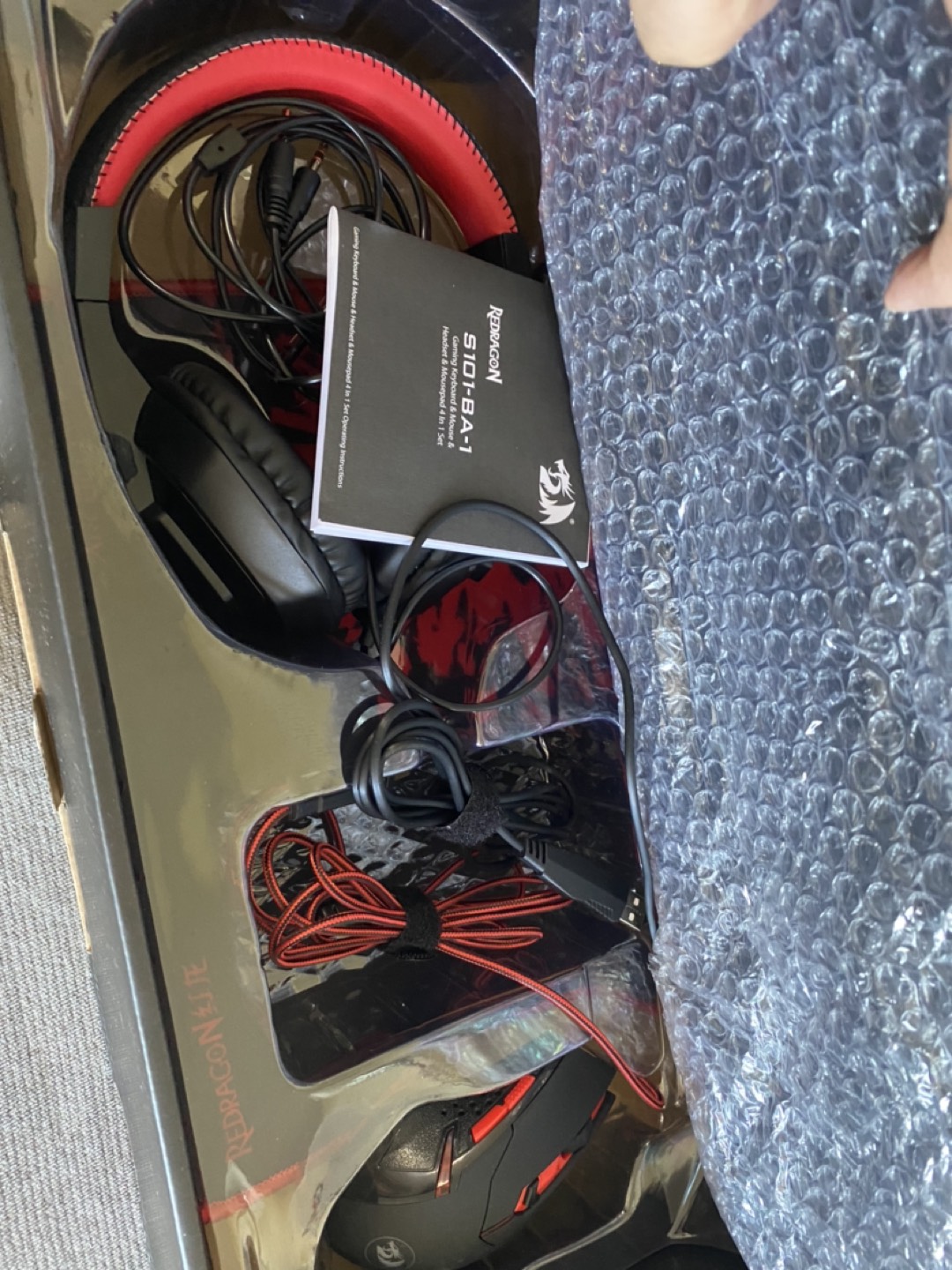 Redragon keyboard, mouse, headphone and mouse pad 4 in 1 - photo 3