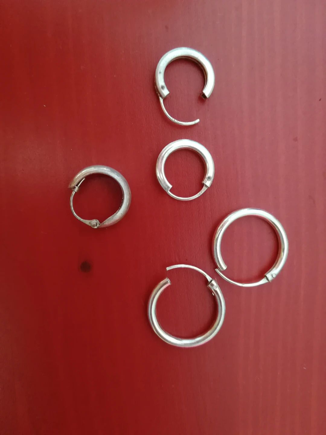 Silver Plated Hoops