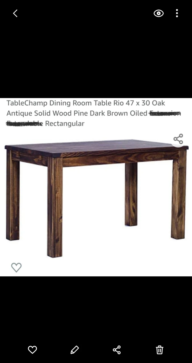 Oak Dining Table / Desk