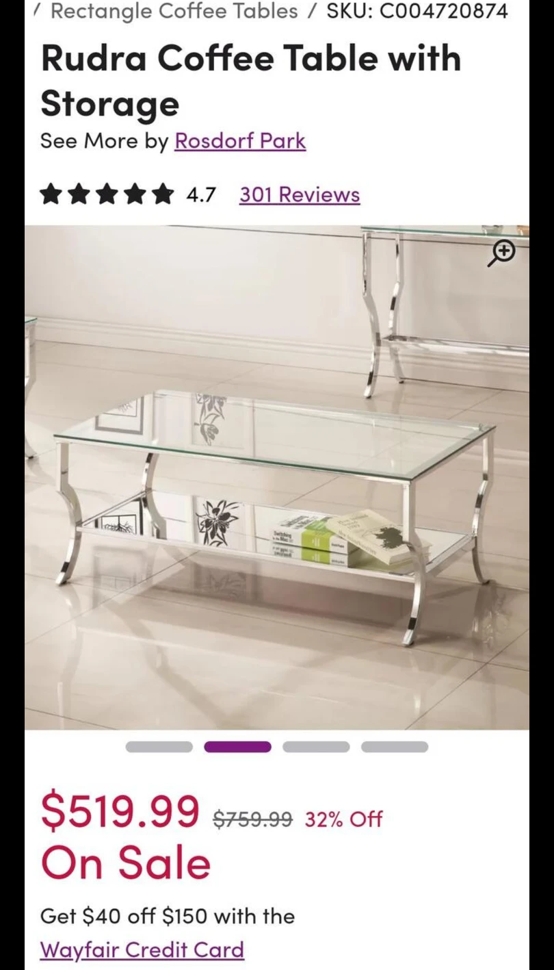wayfair coffee table - photo 4