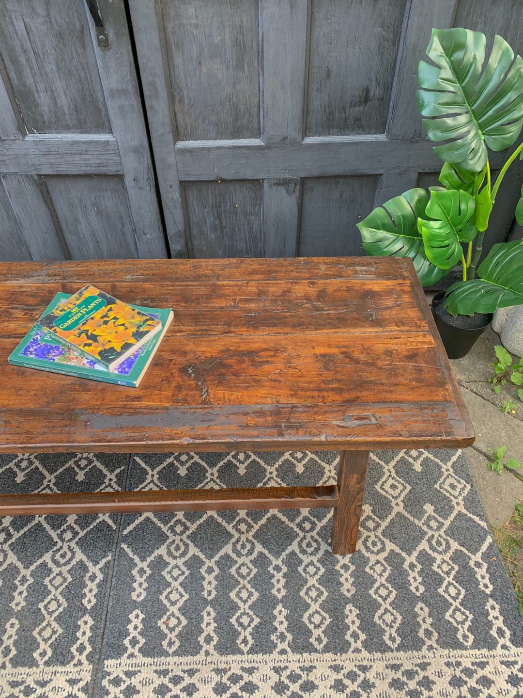 Rustic Solid Wood Coffee Table  - photo 5