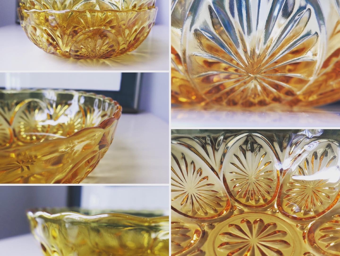 Vintage Honey Gold / Amber Glass Bowls 💛 Buy 1 or All! image indicator(3)