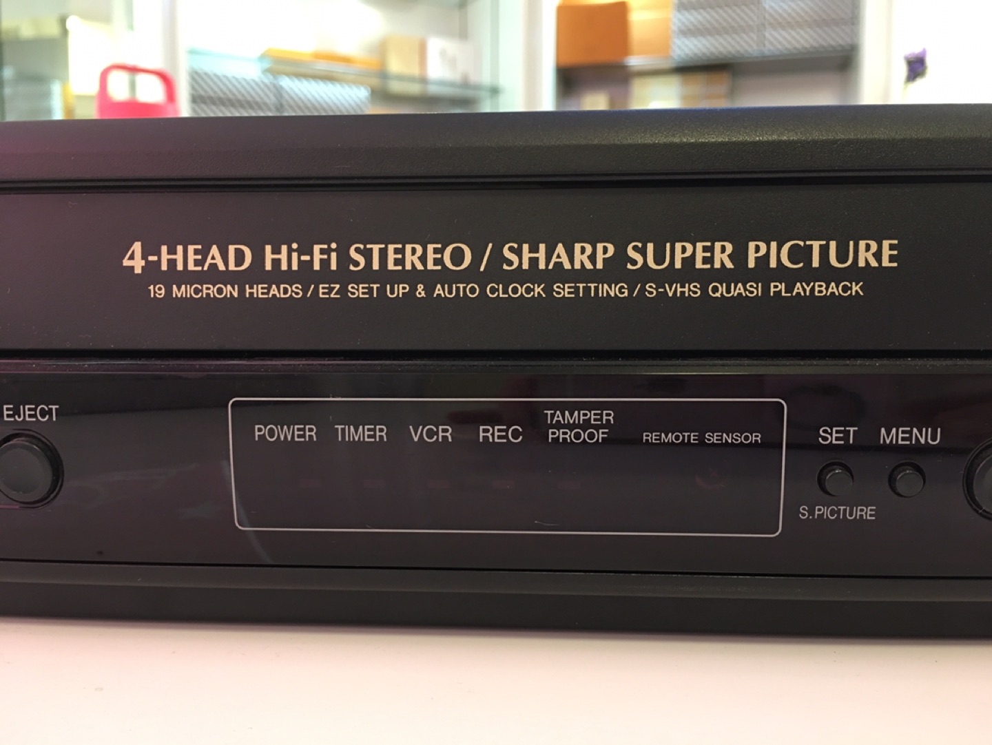VHS video cassette player ; Sharp thumbnail