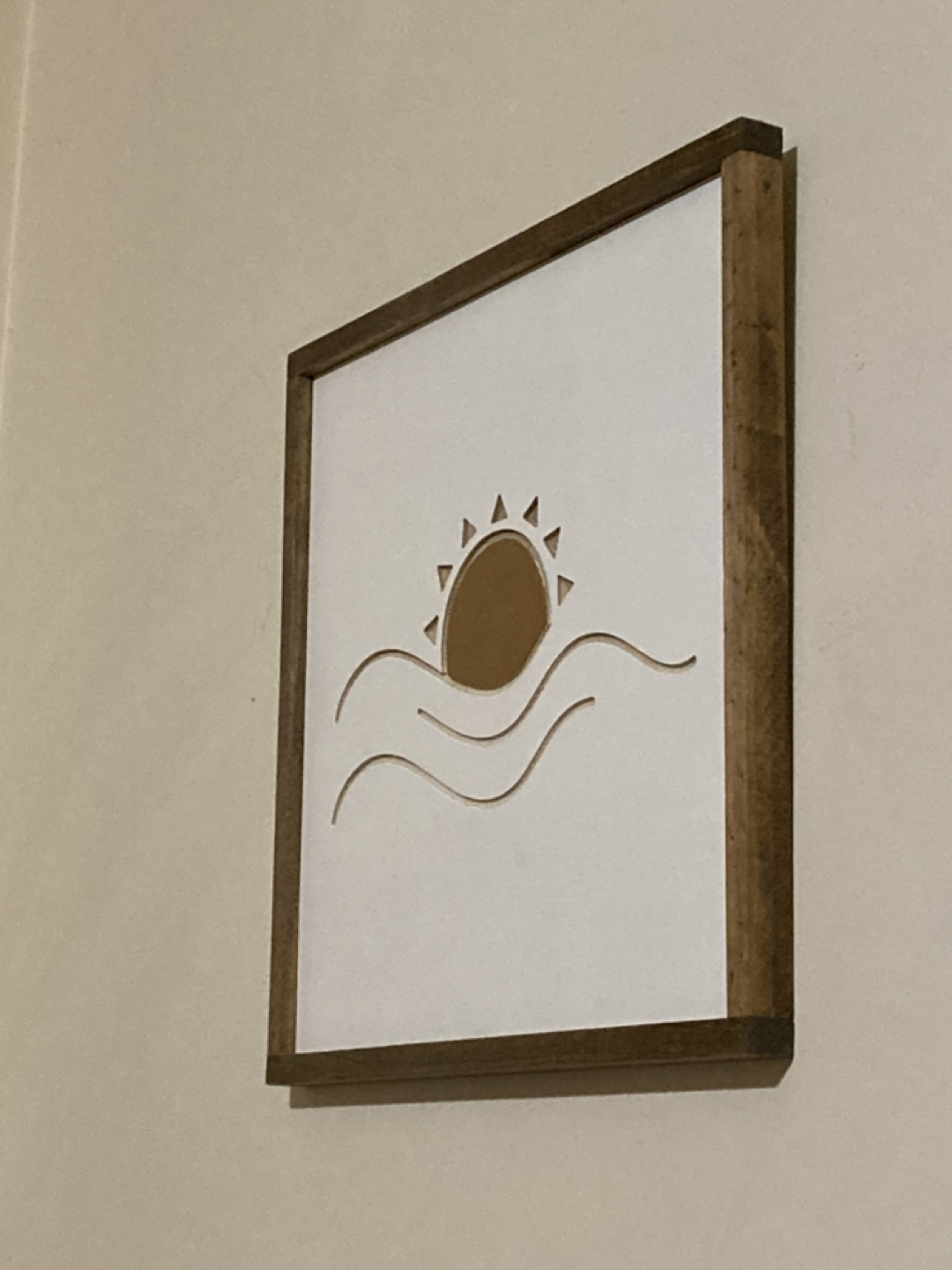 Handpainted and carved Sun and Moon wall art - photo 5